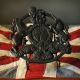 iron royal coat of arms table trivet