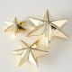 Shiny gold ceramic star set wall decoration at PurpleSunrise.com in Southend
