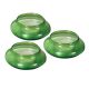 Green glass floating tealight candle holder set of 3 online at home and gift Southend