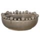grey ceramic bowl balls on rim at PurpleSunrise.com