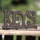 keys wall hooks in brown cast iron