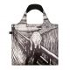 Loqi Edvard Munch The  Scream shopping bag in black and white at PurpleSunrise home gift store