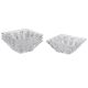 Pressed Glass Dip Dishes Set of 4