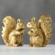 two-gold-squirrel-ornament