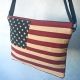 Old Glory stars & stripes iPad messenger shoulder bag in woven cotton at PurpleSunrise.com flags