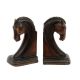 Trojan horse bookend pair in copper bronze antique colour
