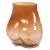 Large Brown Glass Bum Vase