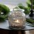 Fluted Clear Glass Candle Jar