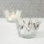 Silver Glass Crown Tealight Holder Set of 3