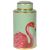 Pink Flamingo Lidded Storage Jar