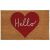 Red Heart Hello My-Mat Coir Doormat
