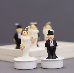 6 Bride & Groom Wedding Tealights