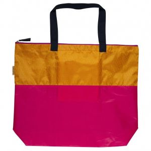 Gold & Pink Maxi Shopper Bag