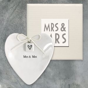 Female Mrs & Mrs wedding ring dish