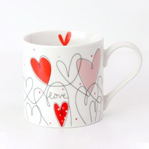 Love Hearts Mug Belly Button Designs
